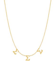 Celebrate sisterhood and commemorate an unforgettable time of your life. Designed in our original Spaced Letter style, BYCHARI is the first to do sorority necklaces in this super chic and special way. Rush to get yours, or give a sentimental gift to pledge your love to someone close to you. Always better when wearing your letters! Click here to add a diamond to your custom necklace! Made to order. Will require 3-4 weeks to produce. Classic Necklace For Personalized Gift, Custom Initials Necklace For Anniversary, Custom Anniversary Necklace With Initials, Personalized Sorority Jewelry Gift, Sigma Sigma Sigma, Time Of Your Life, Sentimental Gifts, Custom Necklace, Sorority