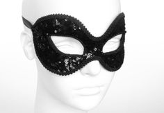 Sequined Shimmering Black Masquerade Mask   Venetian by SOFFITTA, $30.00 Black Venetian Masquerade Mask For Party, Black Venetian Masks For Party, Black Venetian Masks And Prosthetics For Party, Venetian Black Masks And Prosthetics For Party, Venetian Black Masks For Party, Black Masks And Prosthetics For Mardi Gras Party, Black Masks And Prosthetics For Carnival Party, Black Mardi Gras Party Masks, Mardi Gras Black Party Masks