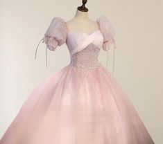 Ball-Gown Tulle Pink Sweetheart Floor-Length Graduation Birthday Party Dress with Sequined Graduation Birthday Party, Tulle Pink, Birthday Party Dress, Ball Gown, Floor Length, Ball Gowns, Party Dress, Birthday Party, Birthday