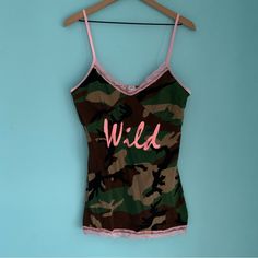 Modcloth Camo Sleep Camisole A Sleep To Remember Womens Xl Green & Pink Nwt Older Style. Rare Find Adjustable Straps Longer Length Bodycon Fit V-Neck Cotton & Spandex Machine Wash Jersey Construction Sleeveless Summer Tops For Pajama Party, Sleeveless Tops For Summer Pajama Party, Pink Stretch Camisole For Loungewear, Sleeveless Camouflage Top For Spring, Pink Camisole For Loungewear, Spring Camisole Tank Top For Pajama Party, Pink Sleeveless Top For Loungewear, Cotton Camisole Tops For Pajama Party, Pink Camisole For Pajama Party