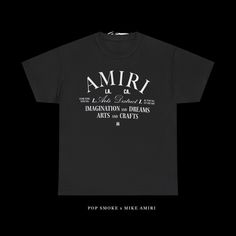 👕 Luxury Meets Everyday Comfort: Elevate your wardrobe essentials with our AMIRI-inspired unisex heavy cotton tee. Merging the foundational elements of casual fashion with the unparalleled style of AMIRI, this tee is designed for those who appreciate the finer details in life. 🌿 Sustainably Sourced, Superior Comfort: Crafted from medium fabric (5.3 oz/yd² or 180 g/m²) of 100% US-grown cotton, our tee promises year-round comfort and sustainability. Experience the soft, breathable feel of high-quality cotton that's as kind to the planet as it is to your skin. 🎨 Designed for Distinction: With specially spun fibers, this tee provides a smooth canvas for premium printing, ensuring the AMIRI logo and design elements are displayed in vivid detail and sharpness. The absence of side seams means Branded T-shirt For Streetwear In Summer, Branded T-shirt For Summer Streetwear, Classic Screen Print T-shirt For Streetwear, Classic Graphic Print Tops For Streetwear, Classic Summer Streetwear T-shirt, Classic Streetwear T-shirt With Screen Print, Amiri Shirt, Amiri Logo, Unisex Tshirt