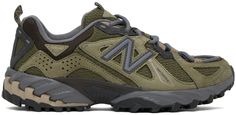 New Balance - Khaki & Brown 610v1 Sneakers Chelsea Boots Mens, Chelsea Boots Men, Casual Sneakers Women, Sport Style, New Balance Sneakers, Mens Fall, Sneakers Men Fashion, Green Dark, Men Shoes Size