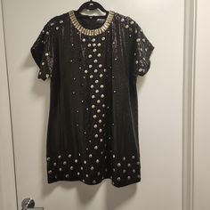 Closet Clean Out! Priced To Sell. Nasty Gal, Size Large. Nwt Embellished Sequin Cocktail Dress With Short Sleeves, Embellished Short Sleeve Mini Party Dress, Cocktail Sequin Embellished Short Sleeve Dress, Cocktail Sequin Embellished Dress With Short Sleeves, Short Sleeve Embellished Sequin Cocktail Dress, Embellished Short Sleeve Party Dress, Silver Embellished Sequin Dress For Holiday, Holiday Silver Embellished Sequin Dress, Glamorous Embellished Mini Dress With Short Sleeves