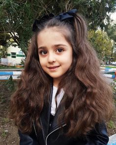 Image may contain: 1 person, child, closeup and outdoor Momina Mustehsan, Muslim Kids, Stylish Kids, Hairstyles, Long Hair Styles