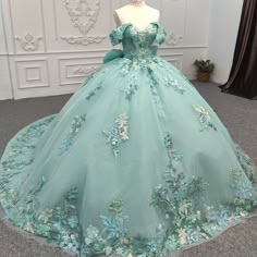 Luxury Formal Gowns, Birthday, Bridal, Quinceañera, Sweet 16 & More Jazmin Quinceanera Dresses, Butterfly Quinceanera Dress Green, Elegant Quince Dresses Couture Candy, Mint Green Quinceanera Dresses Mexican, Turquoise Quinceanera Dresses Cinderella, Luxury Dresses For Debutante Ball In Spring, Mint Green 15 Dress, Quincenera Dresses Puffy, Xv Back Up Dress