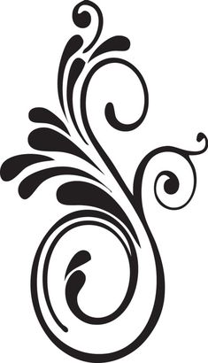 a brown and white swirl design on a white background