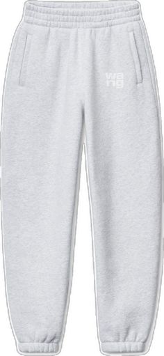 Alexander Wang, Heather Grey, Alexander, Sweatpants, Collage, ? Logo, Grey, Pins, Tracksuit Bottoms