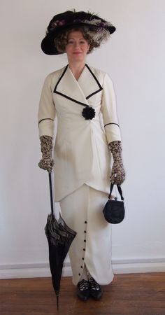 My Titanic walking suit Titanic Outfits, Titanic Fashion, Titanic Dress, White Ball Gowns, Edwardian Dress, My Fair Lady