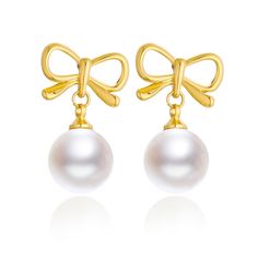 PRICES MAY VARY. Fashion Design: These pearl bow earrings are classic and elegant so that girls and women of any age can enjoy them. If you are looking for the perfect pearl earrings, don't miss it! Optimal Size: The length of the pearl bow earrings is 0.9in, the width is 0.59in, weight is 0.2oz/pair, our metals are lead-free, nickel-free, and hypoallergenic. Pearl Bow Earrings: Our bow earrings are made of high quality material, light and durable. It is a good choice for everyday wear or for a Elegant Drop Earrings For Mother's Day, Elegant Mother's Day Pearl Earrings For Pierced Ears, Butterfly Knot Drop Earrings, Elegant Pearl Drop Earrings For Mother's Day, Elegant Butterfly Knot Earrings For Gift, Elegant Butterfly Knot Earrings As Gift, Elegant Drop Earrings With Butterfly Knot Detail, Elegant Butterfly Knot Drop Earrings, Pearl Bow