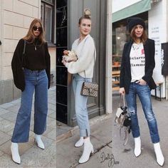 White Boots Outfit Ankle Booties, White Booties Outfit Fall, Pointed Boots Outfit, White Ankle Boots Outfit, Heeled Booties Outfit, Booties Outfit Fall, Heels Boots Outfit, Outfit Informal