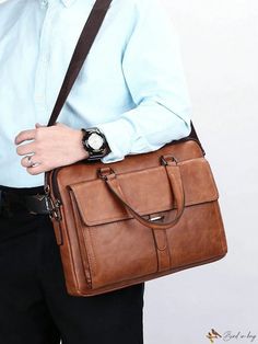 Bird in Bag - Stylish Brown Handbag for Travel and Work Large Capacity Satchel For Business, Brown Business Bag With Adjustable Handle, Business Satchel Bags With Adjustable Handle, Business Satchel With Adjustable Handle, Business Brown Bags With Adjustable Handle, Business Bags With Adjustable Handle And Rectangular Shape, Brown Handbag, Color Khaki, Large Bags