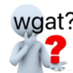 a person holding his hand to his face with the word wgatt in front of him