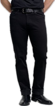 Classic Black Mid-rise Jeans, Classic Black Jeans With Five Pockets, Black Pants With Five Pockets, Black Straight Pants With Five Pockets, Black Pants With Five Pockets Standard Cut, Black Pants With Five Pockets And Standard Cut Leg, Straight Black Jeans With Five Pockets, Black Straight Jeans With Five Pockets, Black Straight Leg Pants With Five Pockets