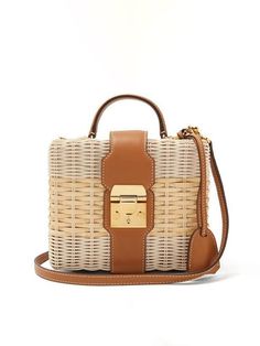 Details Types of bags: Shoulder & Handbags Material:  Rattan  Lining Material: Polyester Number of Handles/Straps: Single Measurements Width (cm): 19. Width (inch): 7.48. Height (cm): 15. Height (inch): 5.9. Depth (cm): 10. Depth (inch): 3.93. Care Material: rattan. Please soft clean with dry cloth by hand. Please Small Wicker Basket, Plaid Handbag, Color Castaño, Beige Purse, Rattan Handbags, Plaid Purse, Woven Purse, Tan Purse, Beige Purses