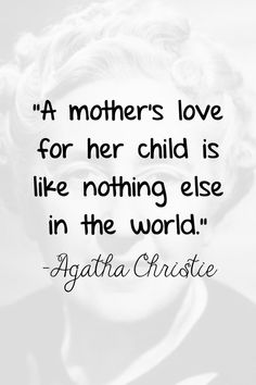 a woman with glasses and a quote about mothers love for her child is like nothing else in the world