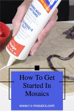 how to get started in mosaics with acrylic paint and wood shaving