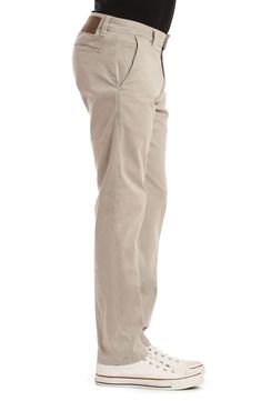 Comfortable straight-leg pants crafted from soft stretch-cotton twill are a great five-pocket alternative to everyday denim. 16" leg opening; 10 1/2" front rise 97% cotton, 3% elastane Machine wash, dry flat Made in Turkey Smart Casual Wardrobe, Stone Grey, Twill Pants, Casual Wardrobe, Smart Casual, Straight Leg Pants, Welt Pockets, Stretch Cotton, Cotton Twill