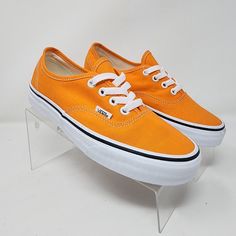 Vans Skateboarding Shoes Womens 6.5 Orange Canvas Upper Sneakers These Are Brand New. They Will Not Ship With Their Original Box. Size: 6.5 G11 Lace-up Canvas Shoes With Contrast Sole For Skateboarding, Casual Vans Custom Sneakers With Vulcanized Sole, Casual Custom Vans Sneakers With Vulcanized Sole, Orange Low-top Skate Shoes With Contrast Sole, Orange Low-top Skate Shoes With Laces, Custom Vans Casual Sneakers With Laces, Casual Vans Custom Sneakers With Laces, Orange Round Toe Skate Shoes With Laces, Skateboarding Lace-up Canvas Shoes With Contrast Sole