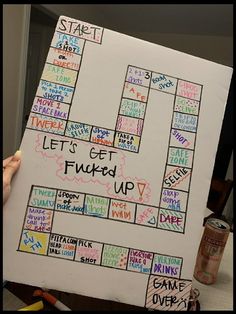 Diy Board Games For Adults, Diy Board Games, Board Games For Adults, Girls Night Games, Alcohol Games, Game Night Parties