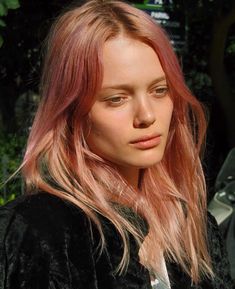 Haircut And Color, Light Blonde, Medium Length Hair Cuts, Pink Hair