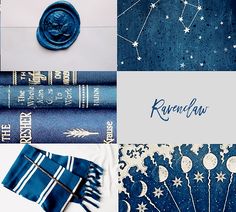 blue and white collage with stars, moon, and crescents