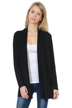 Brandy Melville Cardigan, Jersey Cardigan, Date Night Dresses, Long Sleeve Jersey, Long Sleeve Cardigan, Long Cardigan, Black Cardigan, Cardigans For Women, Long Tops