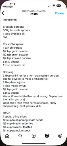 an iphone screen showing the instructions for cooking with ingredients and directions to make it easier