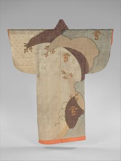 Embroidery Kimono, Kimono Art, Kimono Design, Japan Kimono, Japanese Embroidery, Fishing Net, Japanese Textiles, Art Japonais, Edo Period