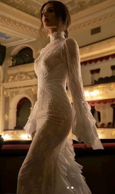 Albanian Wedding Dress, Unusual Wedding Dress Unique, Russian Wedding Dress, Bride Dress Backless, Turkish Wedding Dress, Wedding Dresses Long Sleeves, Lace Mermaid Wedding Dresses, Short White Dress Wedding, Dresses Long Sleeves