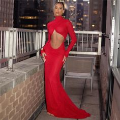 43527598276788|43527598309556|43527598342324 Dress For Women Party, Backless Gown, Cut Out Maxi Dress, Slim Hips, Maxi Dress For Women, Elegant Red, Mermaid Fashion, Club Outfits, Club Dresses