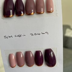 Ombre Gradient False Nails Custom Press on Nails Luxury False Nails Stick on Nails Lot's of Shapes and Lengths Available - Etsy UK