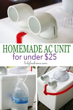 the homemade ac unit for under $ 25 is ready to be used as a water cooler