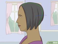 3 Ways to Cut the Back of a Bob Haircut - wikiHow Lob Haircut With Bangs, Kids Bob Haircut, A Bob Haircut, Hair Dye Videos, Classic Bob Haircut, Hair Cut Guide