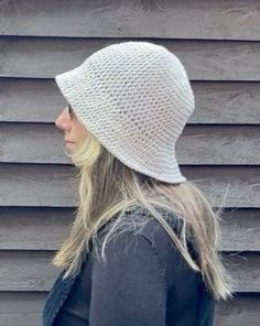 🤍 About this item 🤍 Hand made crochet bucket hat. Perfect for summer as it's made from a bamboo & cotton blend yarn. One size fits all. Colour: off white/light grey 🌸 Care Instructions 🌸  Cold hand wash and drying it flat is recommended to preserve this item.