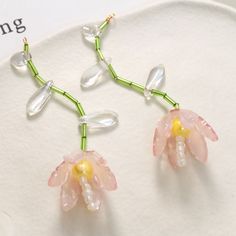 The price is for 2 pcs . Size about: 60x20mm With 1 loop Bohemian Jewelry With Dangling Beads For Spring, Bohemian Spring Jewelry With Dangling Beads, Spring Dangle Jewelry With Dangling Beads, Spring Party Jewelry With Dangling Beads, Seed Bead Crafts, Diy Collier, Diy Jewelry Necklace, Acrylic Jewelry, Beaded Necklace Diy