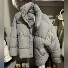 Never Worn, Nwt, Oversized And Warm, M But First Like A L Or Xl H&m Winter Outerwear For Cold Weather, H&m Outerwear For Cold Weather And Winter, H&m Oversized Outerwear For Fall, H&m Oversized Casual Outerwear, H&m Casual Winter Outerwear, Casual Winter Outerwear By H&m, Casual H&m Winter Outerwear, H&m Winter Outerwear In Neutral Color, H&m Winter Outerwear