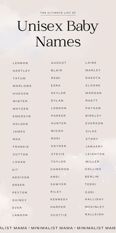 an image of a baby names poster