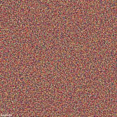 an image of colorful speckles on the ground with no one in sight to see