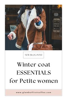 Winter coat essentials for Petite women. Top 3 must-have winter coats for Petite women. The best stylish but warm coats and jackets for short women under 5'4. Ultimate guide to winter style and outerwear for shorties starting with wool coats, faux fur coats and more.
Read the best growing Petite fashion blog now and follow to not miss out on the news. Winter Outerwear, Wool Blend Coat, Petite Women, Warm Coat, Petite Fashion, Faux Fur Coat, Wool Coat, Winter Coat, Fashion Blog