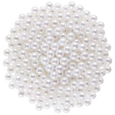 white pearls on a white background