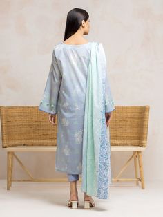 Brand: edenrobe Product: EWU24A1-28215-3PCollection: Allure Lawn Unstitched - Spring Summer CollectionFabric: Lawn DESIGN DETAILS: 3M Printed Lawn Shirt 2.5M Printed Lawn Dupatta 1.8M Dyed Trouser DISCLAIMER:* Lining, Laces, and Tassels are not included in unstitched variants.* Embellishment items in stitched outfits are subject to market availability.* The actual colors of the outfit may vary from the colors being displayed on your device. CARE INSTRUCTIONS: Extra Fabric Has Been Used For Shoot Original Color May Vary Slightly From The Picture Dry Clean Recommended Iron The Clothes At Moderate Temperature Do Not Use Bleach, Or Stain Removing Chemicals Damp Fabric Should Not Be Exposed To Sunlight edenrobe Allure Lawn Spring Summer Collection Authenticity Guaranteed – 100% Original Brand 3 Elegant Spring Dabka Unstitched Suit, Elegant Unstitched Suit With Dabka For Spring, Elegant Unstitched Dabka Suit For Spring, Blue Formal Sets With Printed Motifs, Formal Blue Sets With Printed Motifs, Elegant Fitted Suits With Printed Motifs, Elegant Formal Suit With Printed Motifs, Elegant Formal Cambric Sets, Formal Silk Unstitched Suit With Printed Motifs