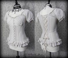 Steampunk Inspiration, Black Rabbit, Corset Style Tops, Blue Eyed, Style Tops, Clothing Inspiration