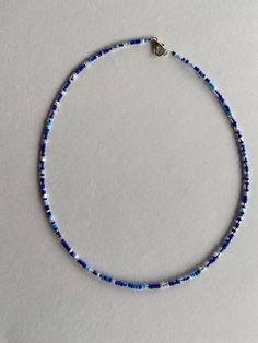 Beautiful shades of blues in crystals and seed beads are wonderful for warm weather! Necklaces are approximately 15 inches long and a 2 inch extender is included. Color differences may be due to photographic or screen differences. Please use care with handmade jewelry.  Avoid perfumes, lotions, oils, chlorine, etc for longevity. Blue Beaded Necklace, Seed Bead Necklace, Blue Necklace, Jewelry Inspo, Minimalist Necklace, Blue Beads, Seed Bead, Warm Weather, Favorite Jewelry