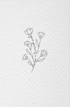 a drawing of flowers on paper with the word love written in black and white ink