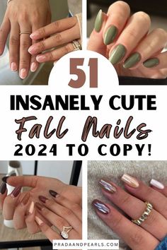 Naildesign Fall 2024, Fall 2024 Nail Art Trends, Autumn Nail Ideas 2024, Nail Color Design Ideas, Nails For Napa Valley, Short Nails 2024 Fall, Nail Designs For Fall 2024, Fall 2024 Acrylic Nails, Top Fall Nail Colors 2024