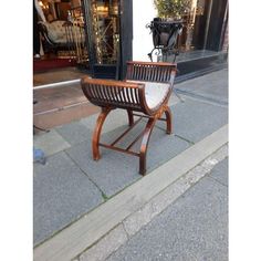 Early 20thC mahogany and inlaid savanarola style stool having original petit point woolwork seat - 22"w x 15"d x 22"h (15" to seat) Low Stool, Used Furniture, Stools, Furniture Decor, Building A House, Vintage Items, The Originals, Furniture, Design