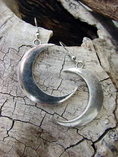 Celtic Pagan, Lunar Witch, Goddess Fashion, Vintage Drop Earrings, Boho Moon, Luna Moon, Crescent Earrings, Punk Earrings, Crescent Moon Earrings