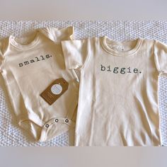 Nwt Finn & Emma Matching Unisex Set- Biggie And Smalls Biggie: 4t Short Sleeve Shirt Smalls: 6-9m Onesie 100% Organic Cotton Listing Is For Both Pieces. Cream Cotton Onesie For Playtime, Playful Cream Cotton Onesie, Cream Cotton Playtime Onesie, Fitted Cotton Basic Onesie, Spring Cotton Onesie For Family Matching, Family Matching Spring Cotton Onesie, Cotton Basic Onesie For Playtime, Spring Family Matching Cotton Onesie, Cute Cream Cotton Set