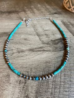 Cowgirl Accessories, Turquoise Choker, Country Jewelry, Navajo Pearls