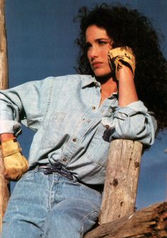 80s American Fashion, American 80s Fashion, Andy Mcdowell, 1986 Fashion, Andie Mcdowell, 80s Vogue, American Vogue, Andie Macdowell, Fashion 1980s